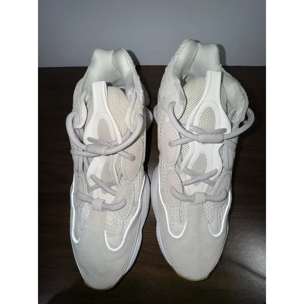 Adidas Mens Yeezy 500 Lace Up Sneakers Shoes Casual - Off White - Size 11.5‎ M